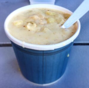 Clam chowder at Gilbert's