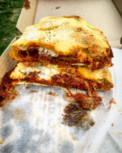 Yep, a calzone made it onto the quarantine takeout round up, how about that?