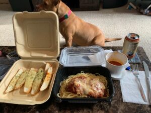 Doomsday dinner from Mister Bagel as part of a quarantine takeout round up, anyone?