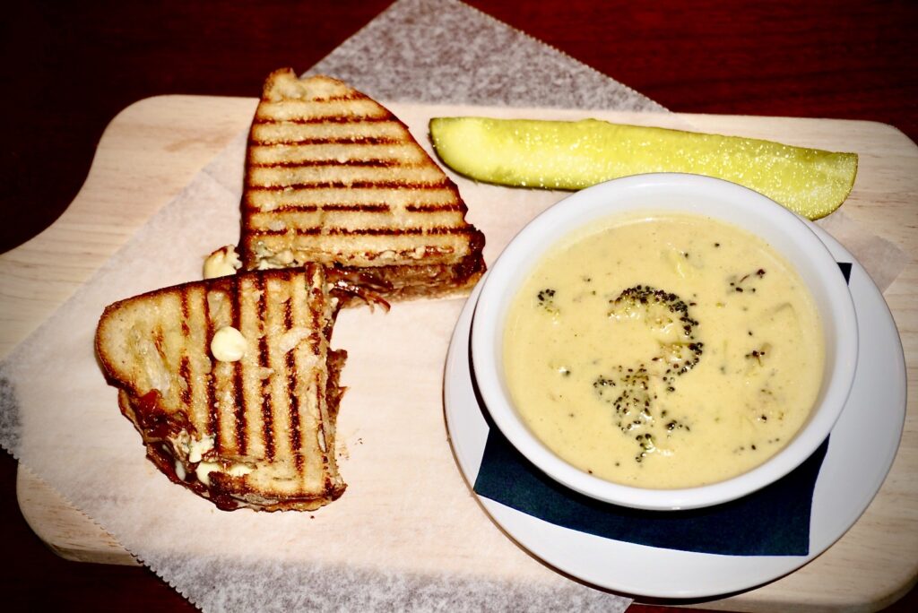 Broccoli soup, fall cocktails, what's not to love?