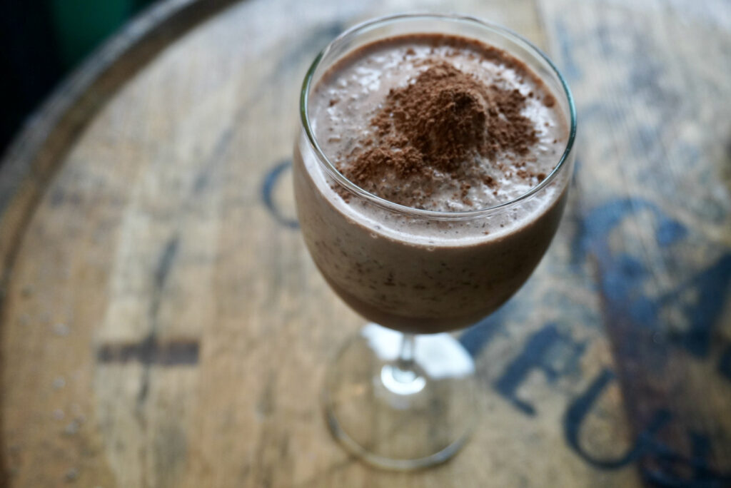 Why not use your Good Moo'd and make frozen hot chocolate?